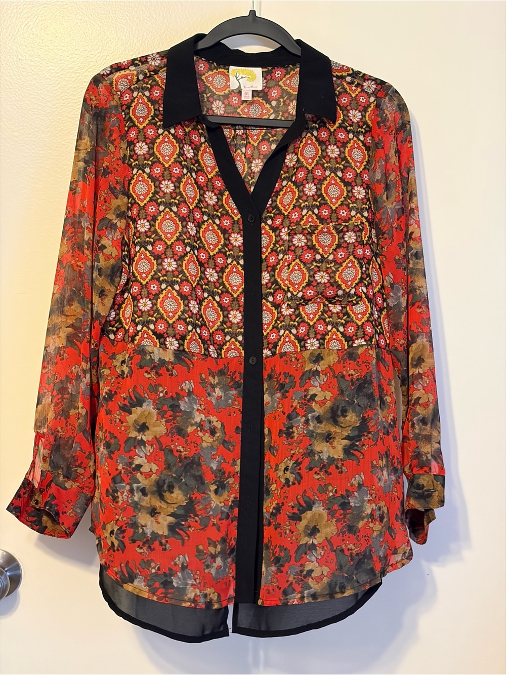 Fig and Flower Top by Anthropologie